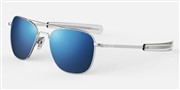 Randolph AVIATOR-MatteChromeAtlanticBluePolarized
